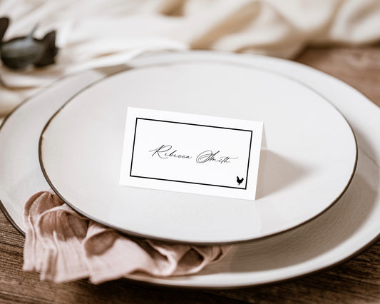 BLACK TIE PLACE CARD