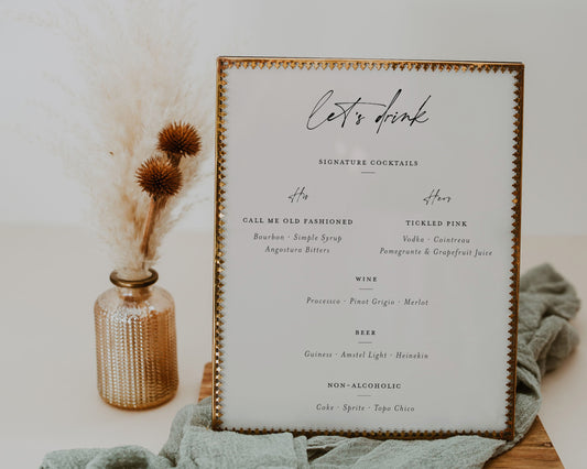 IMPRESSIONISTA BAR MENU