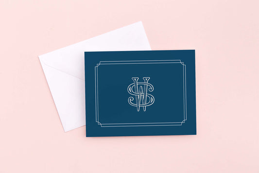 Monogram Thank You Card
