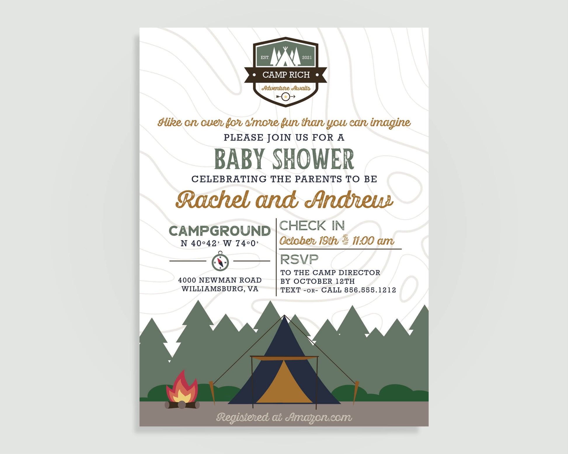 Adventure Awaits Baby Shower Invitation
