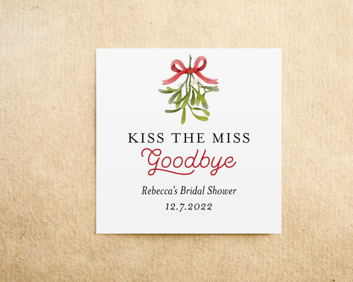 KISS THE MISS GOODBYE