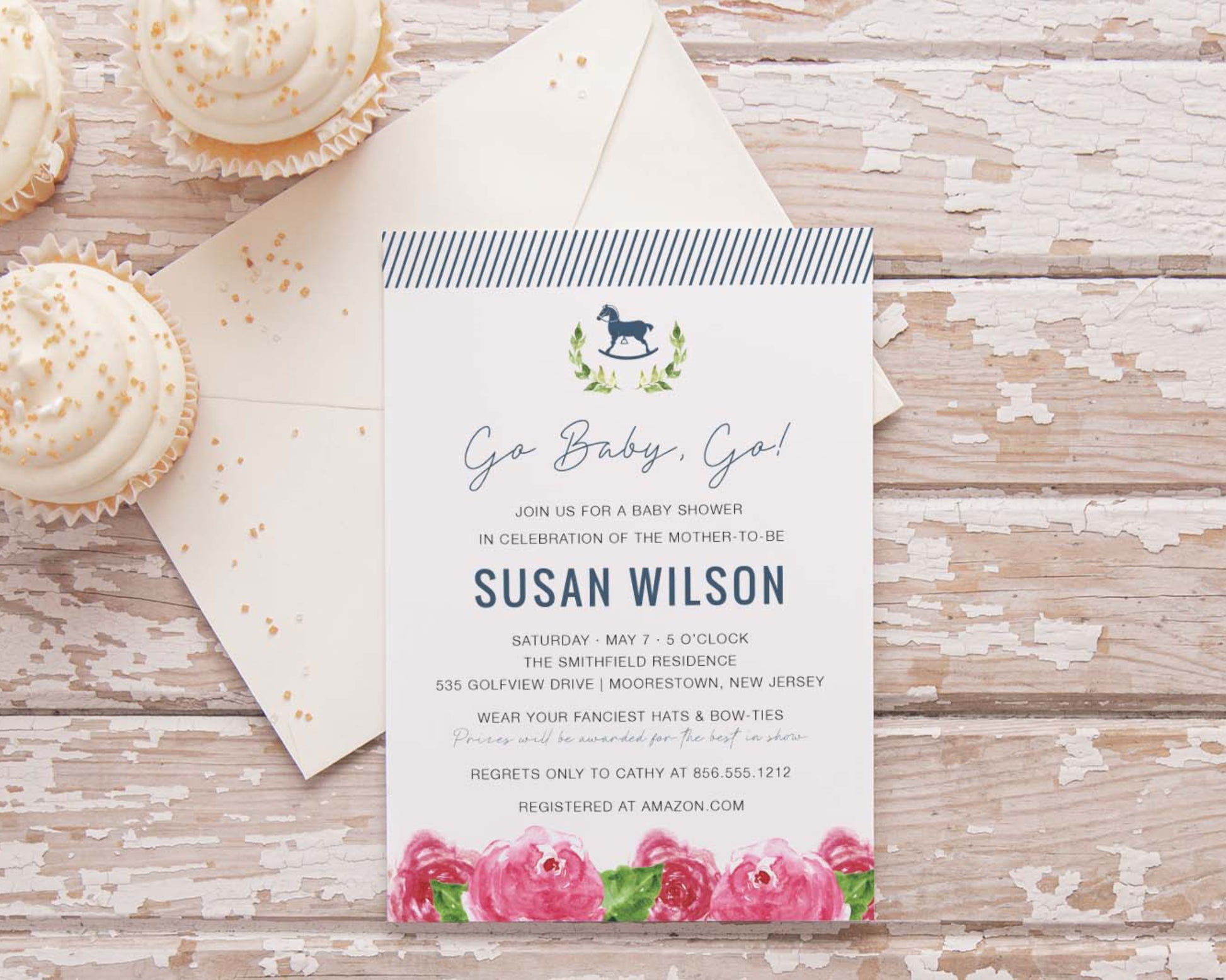 Kentucky Derby Baby Shower Invitation