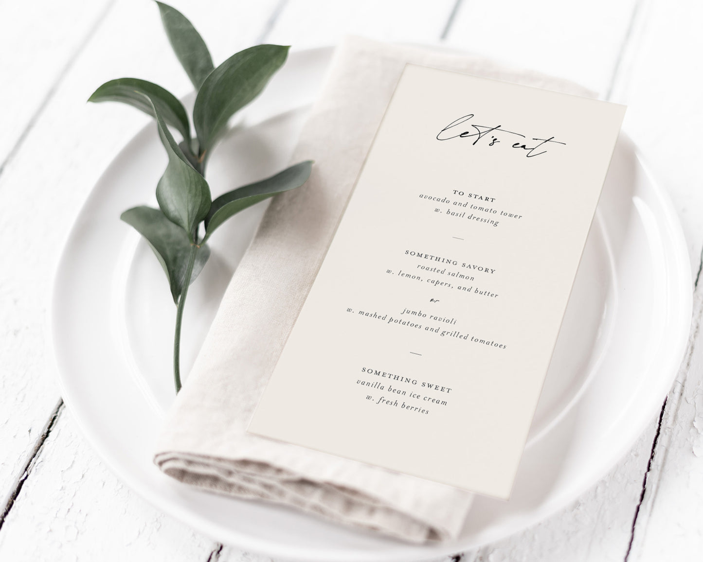 IMPRESSIONISTA MENU