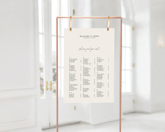 IMPRESSIONISTA SEATING CHART