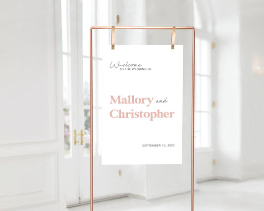 GLAMOUR WELCOME SIGN