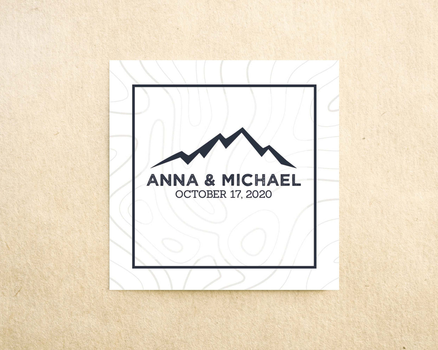 Mountain Wedding Monogram