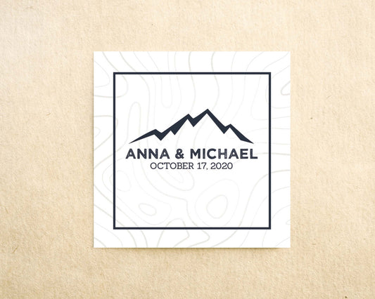 Mountain Wedding Monogram