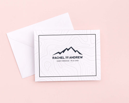Mountain Wedding Thank You Card