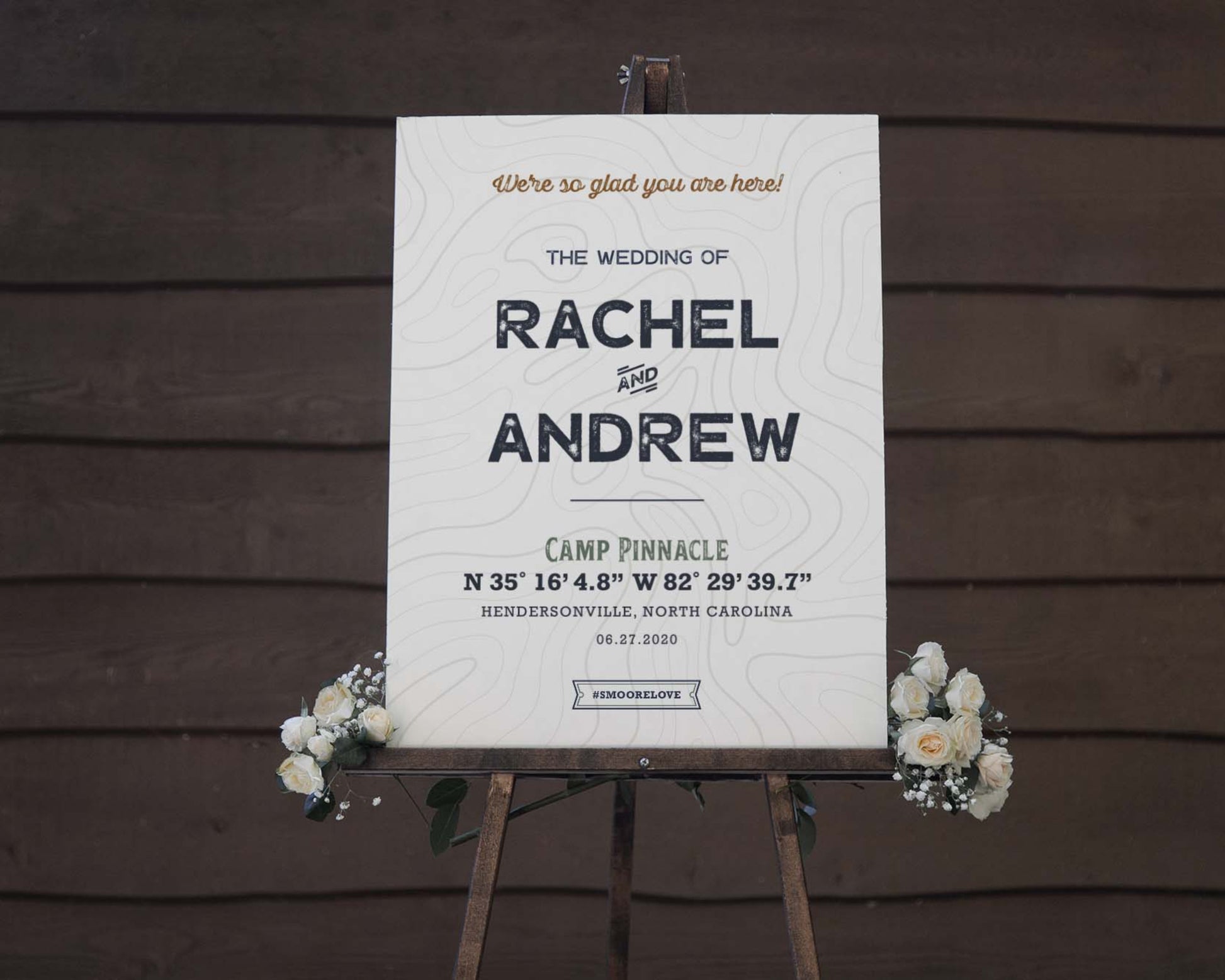 GPS Coordinates Welcome Sign