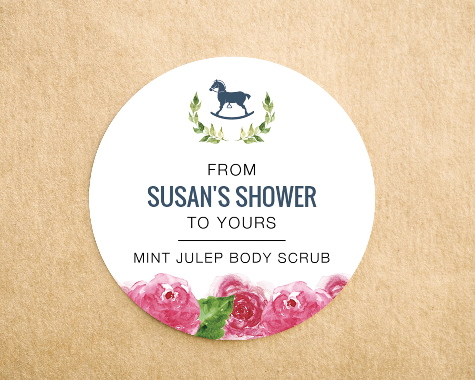 Mint Julep Body Scrub Kentucky Derby Baby Shower Favor