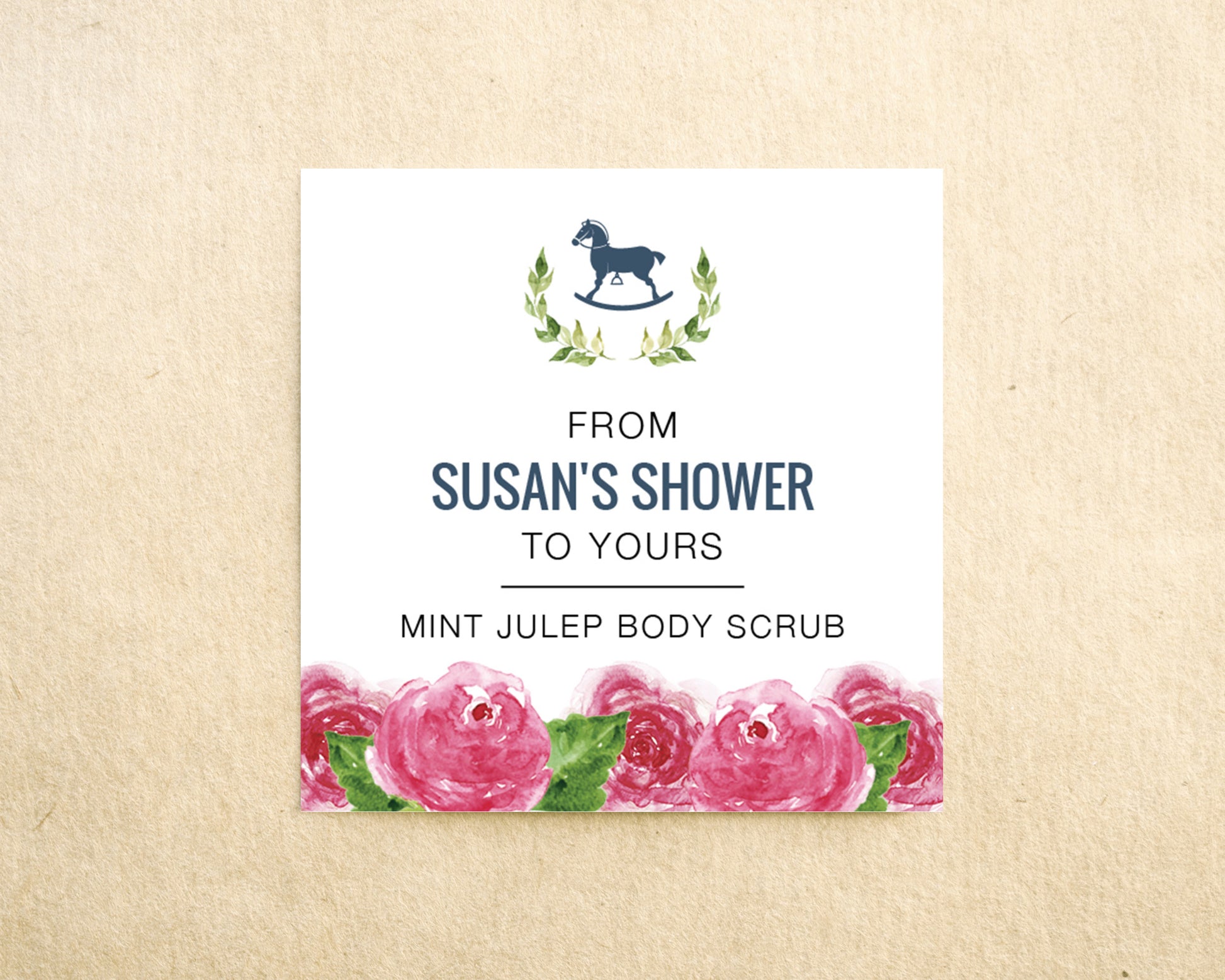 Mint Julep Body Scrub Kentucky Derby Baby Shower Favor