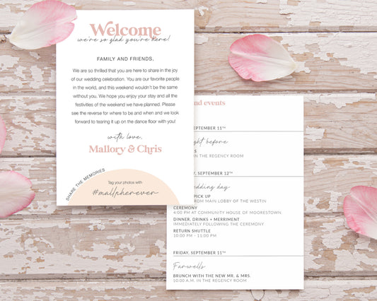 GLAMOUR WELCOME NOTE