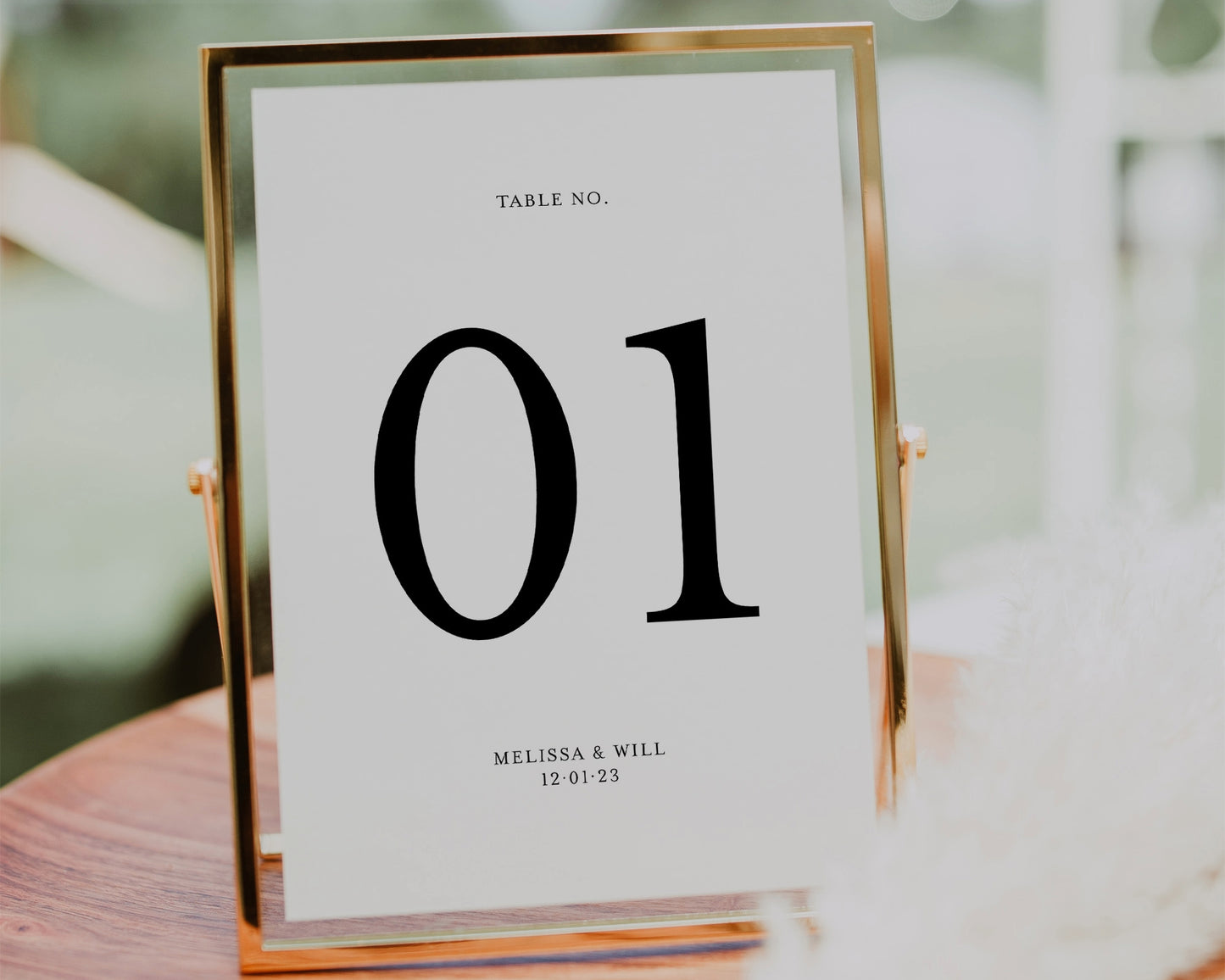 BLACK TIE TABLE NUMBERS