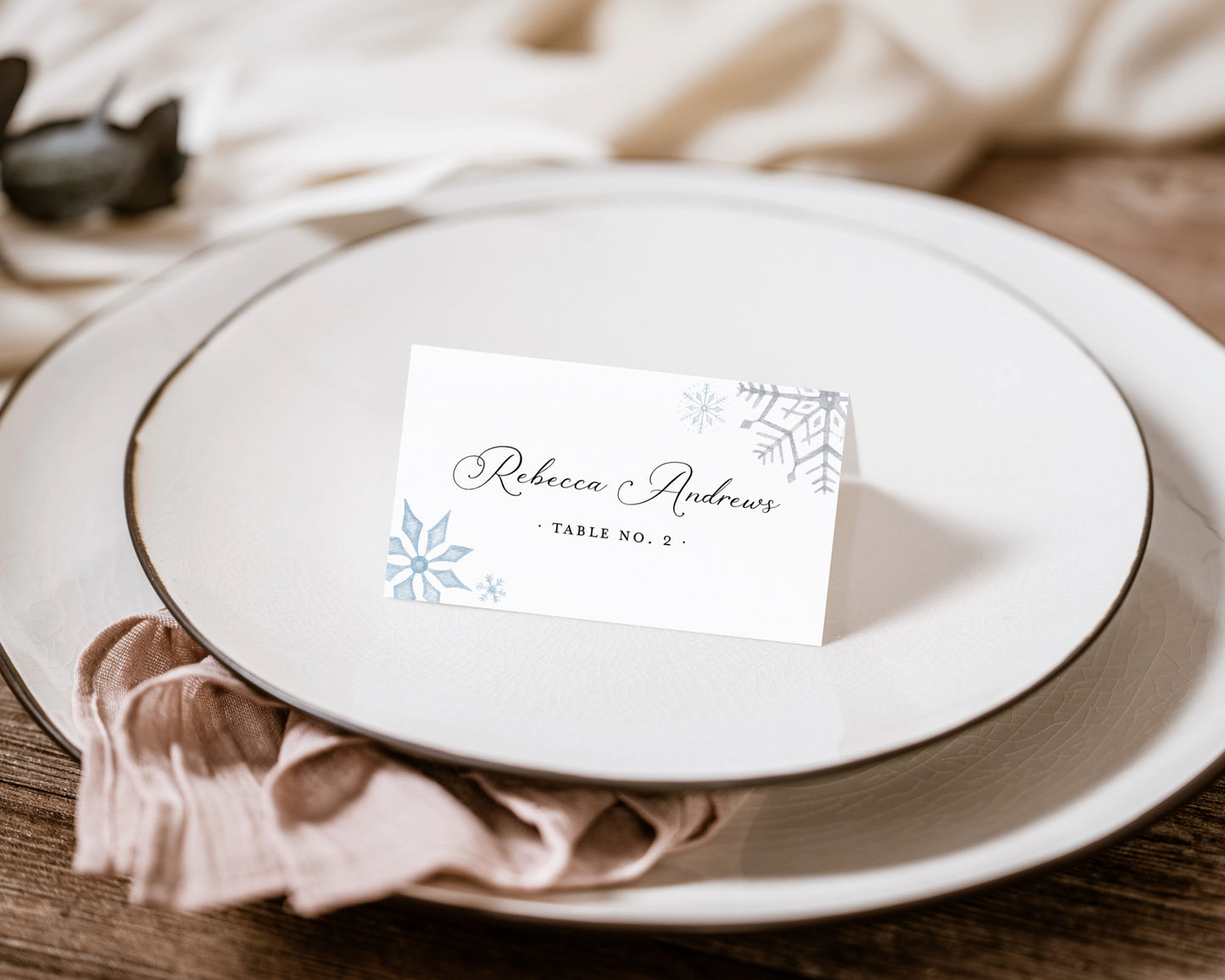 SNOWFLAKE PLACECARD