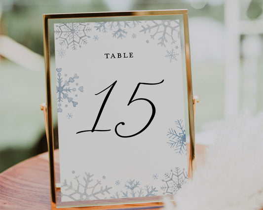 SNOWFLAKE TABLE NUMBERS