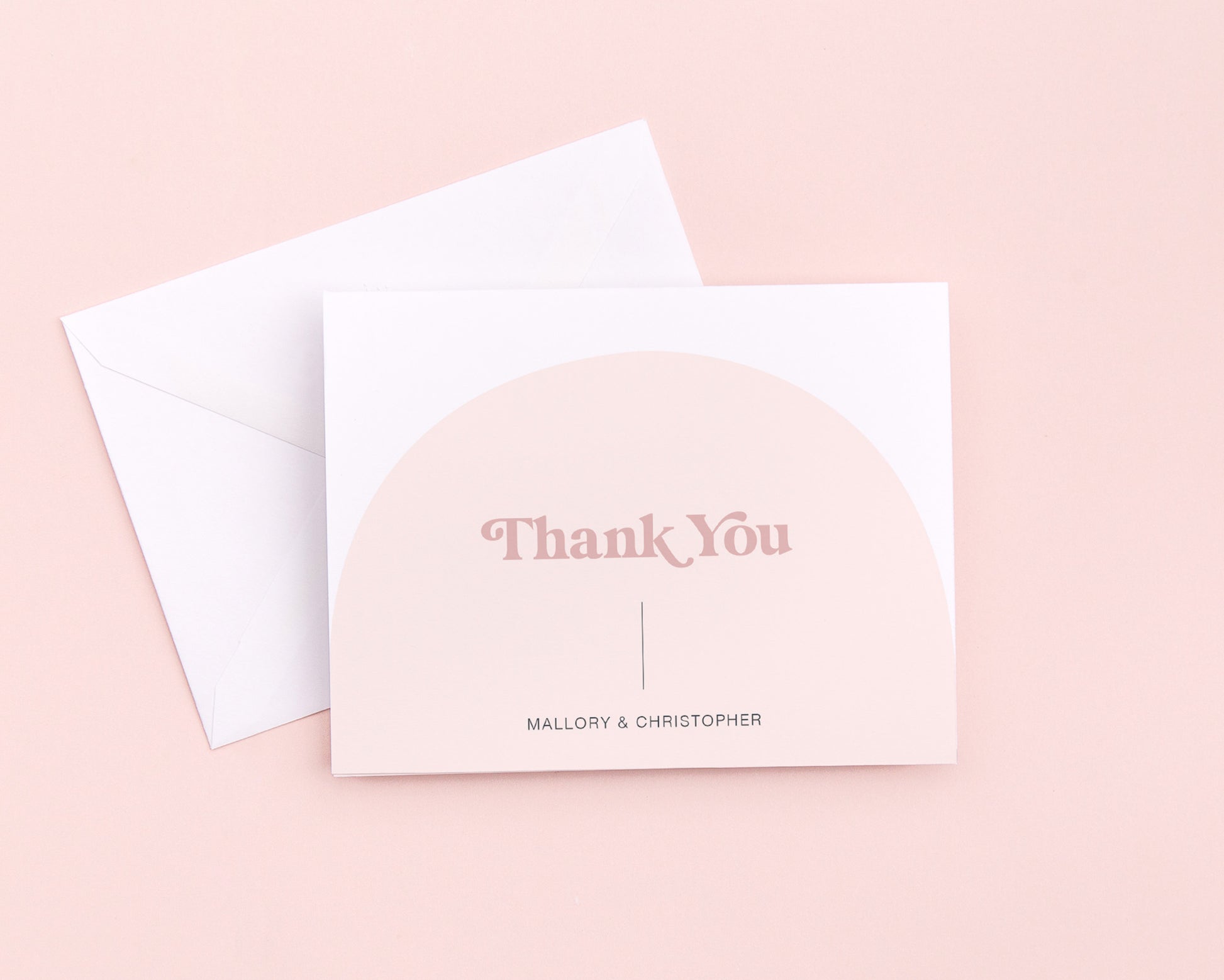 Arch Thank You Card for Wedding