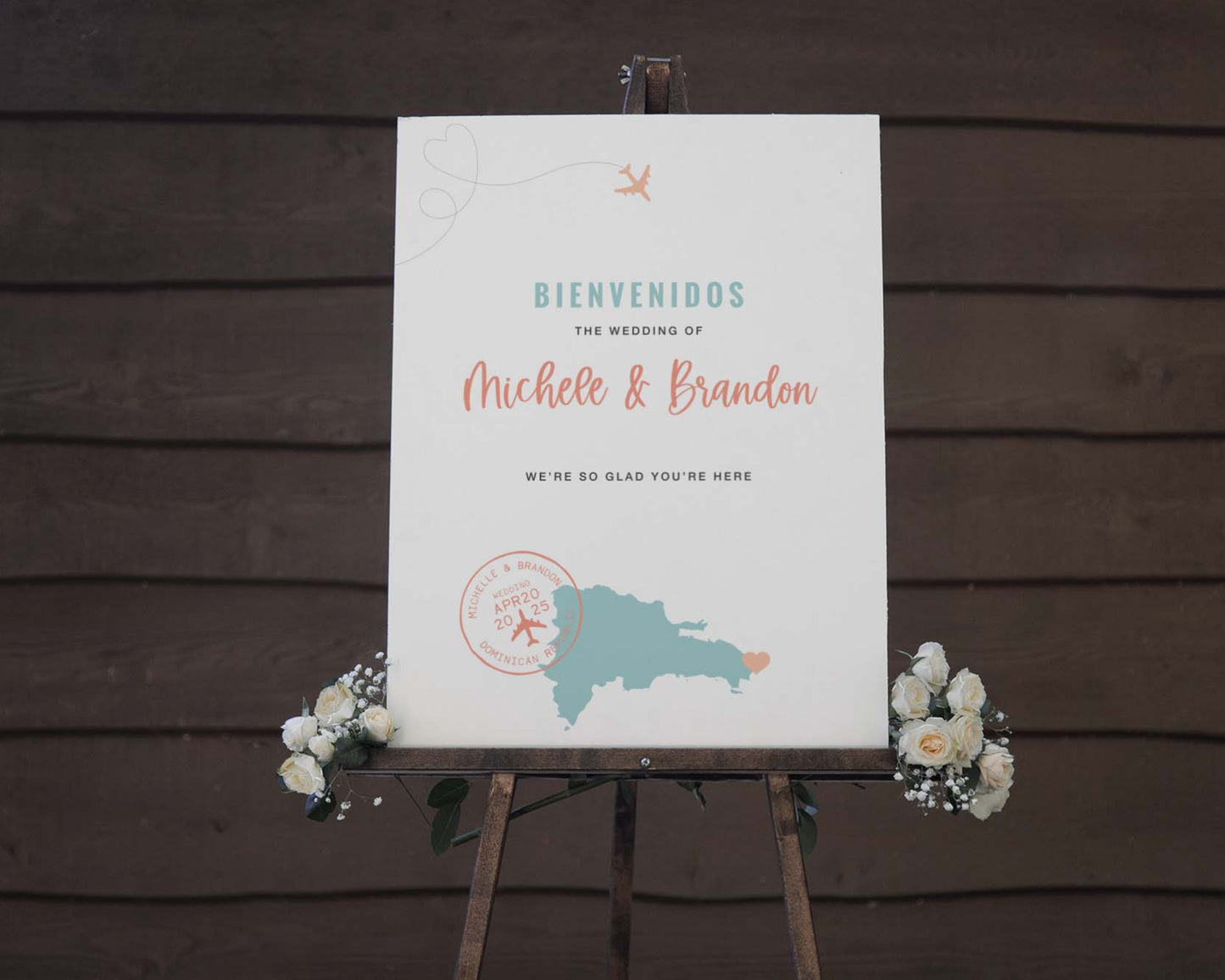 Destination Wedding Welcome Sign