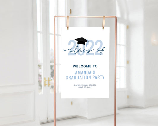 Class of 2022 Graduation Party Welcome Sign