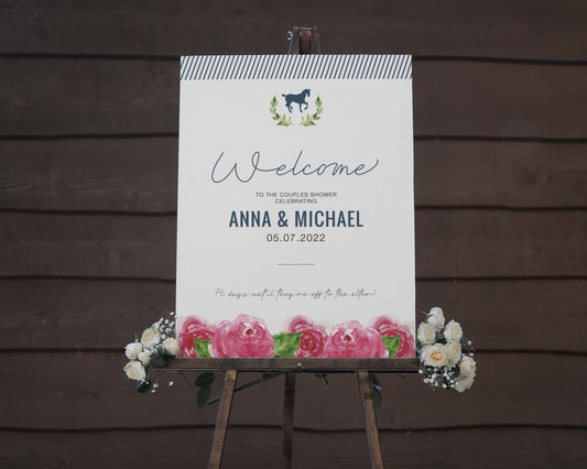Kentucky Derby Theme Bridal Shower Welcome Sign