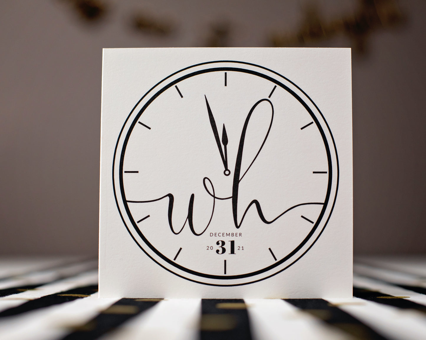 CLOCK MONOGRAM